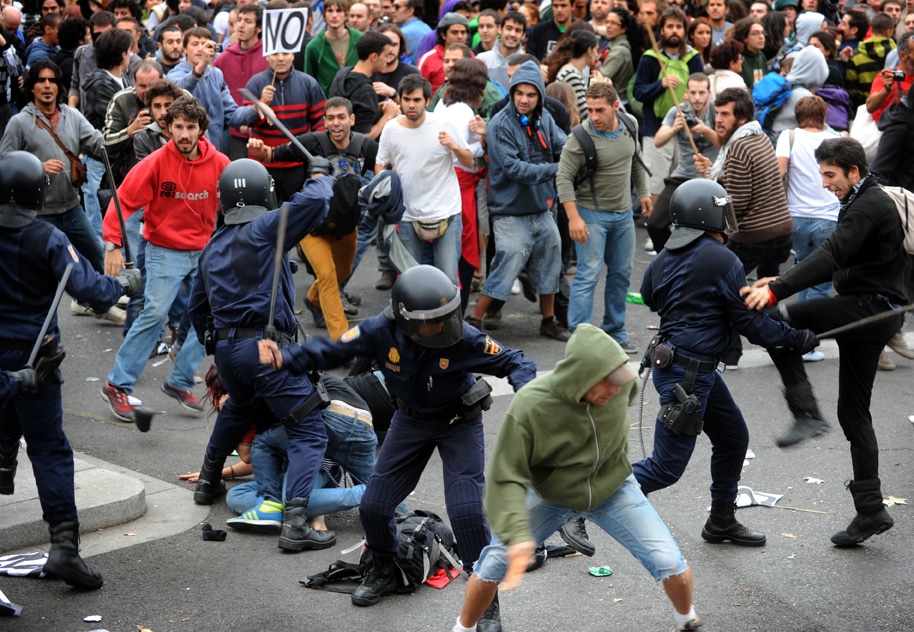 Cargas policiales en Madrid I La Marea