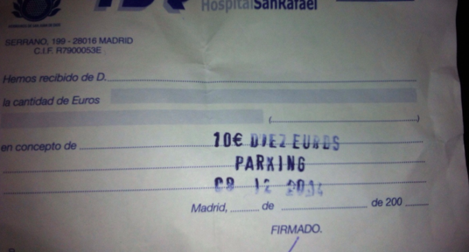 Un hospital deja a sus pacientes sin parking por alquilarlo cuando juega el Real Madrid