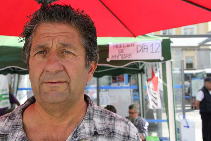 Los huelguistas de Andrés Bódalo