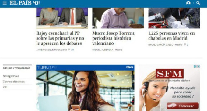 Invasión de anuncios en la prensa española para montar una ‘offshore’