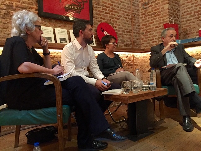 Presentación en Madrid del libro 'Periodismo en reconstrucción', de Josep Carles Rius. J.B.