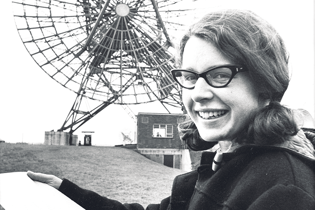 La astrofísica Jocelyn Bell, en sus tiempos de estudiante.