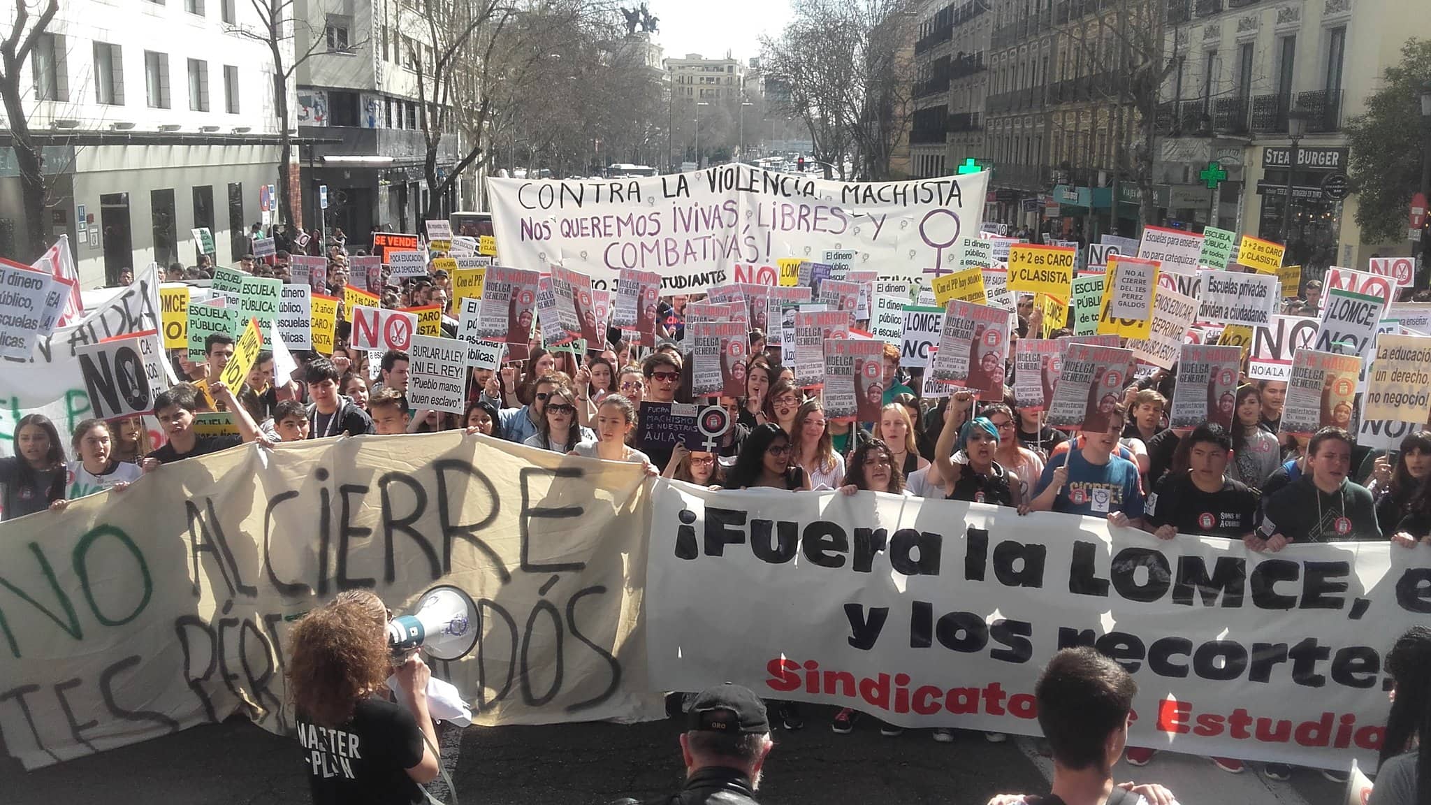 Manifestación de estudiantes I LA MAREA