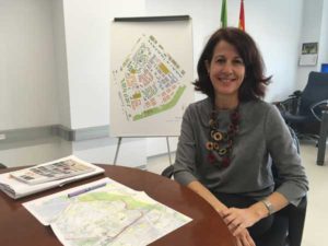 La comisionada para el Polígono Sur, Mar González.