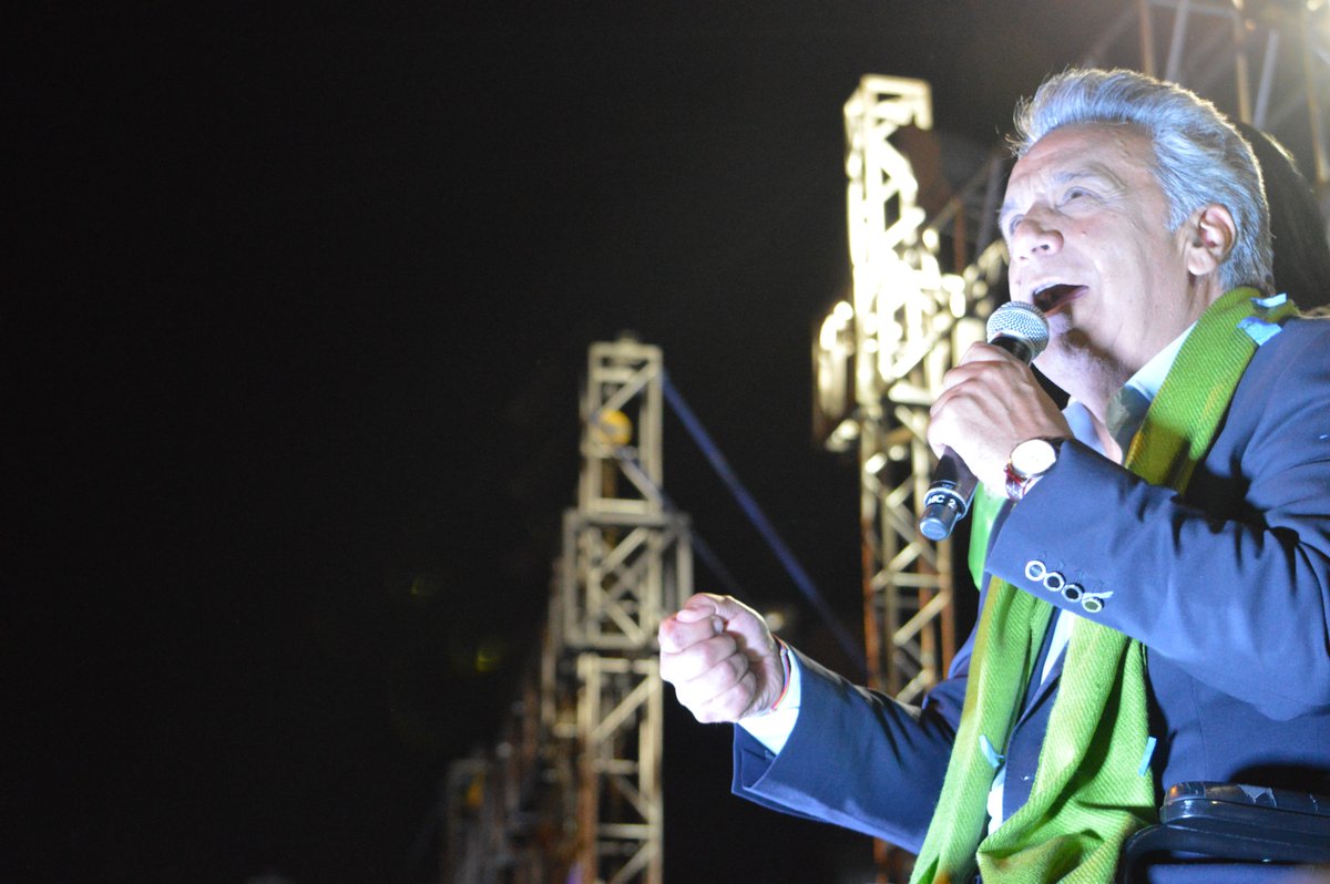 El candidato Lenín Moreno I La Marea