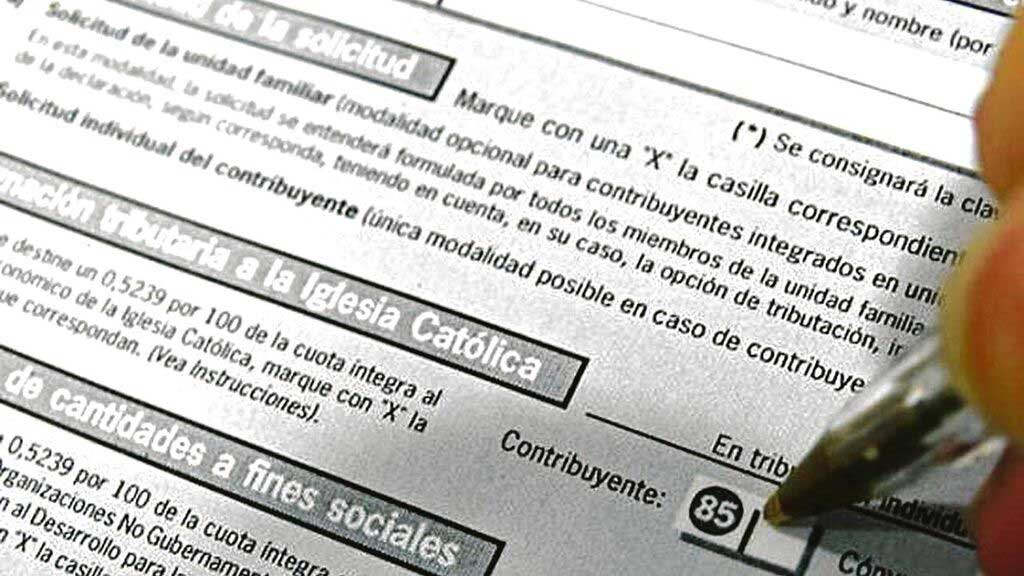 La Iglesia hace campaña cada año para que los contribuyentes marquen su casilla.