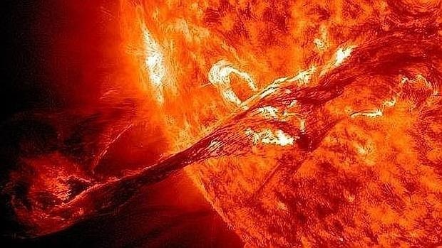 Tormenta solar. Foto: NASA