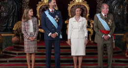 Momentos campechanos de la familia real española