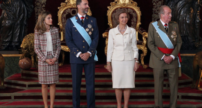 Momentos campechanos de la familia real española