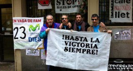 Los trabajadores de Telefónica abandonan la huelga de hambre