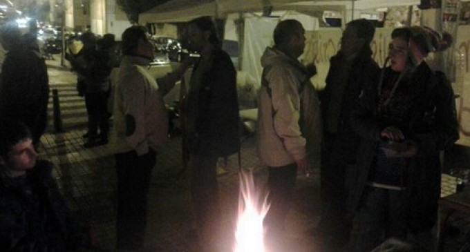 Mérida y Plasencia acampan en apoyo a los desempleados