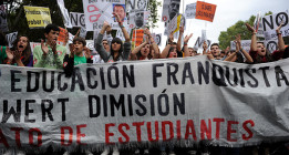 “No queremos que Wert nos imponga de nuevo el nacionalcatolicismo en las aulas”