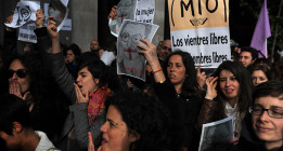 Miles de feministas secundan el escrache a Gallardón por su reforma del aborto