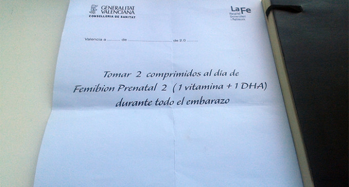 El hospital La Fe apuesta por una marca comercial como suplemento vitamínico para embarazadas