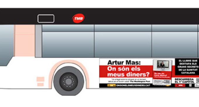 El libro ‘Artur Mas, ¿dónde está mi dinero?’ no podrá anunciarse en los buses de Barcelona