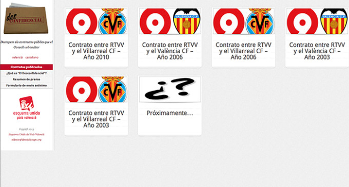 EUPV, insumisa a la confidencialidad, publica contratos de la Generalitat Valenciana