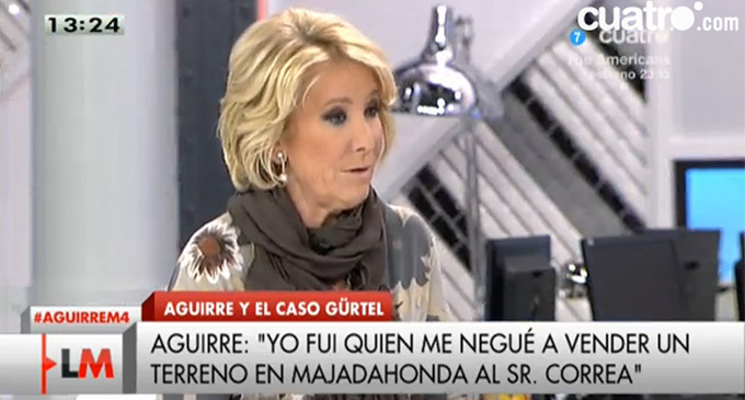 Esperanza Aguirre: “¿Que si soy fan de Montoro? No”