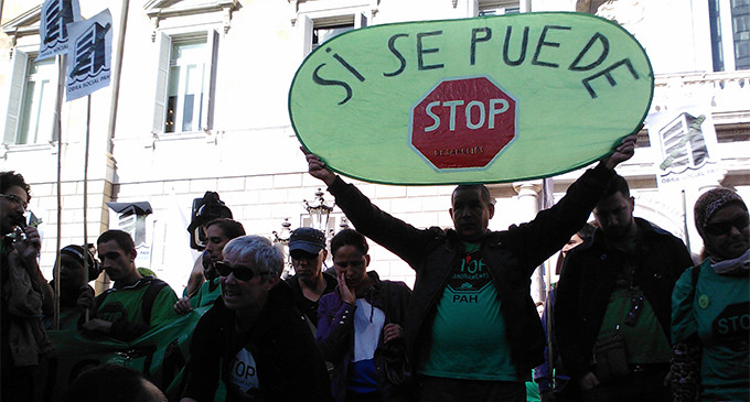 La PAH denuncia que la moratoria no ha acabado con la “sangría” de los desahucios