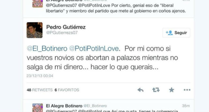Expediente al miembro de NNGG que animó a abortar “a palazos”