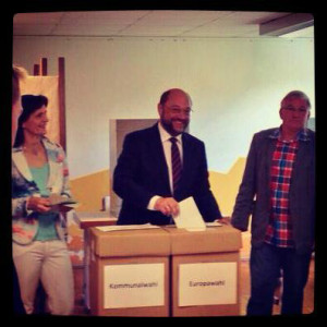 El candidato de los socialistas europeos Martin Schulz