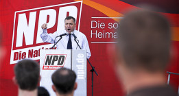 Udo Voigt, el primer neonazi alemán en Estrasburgo