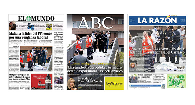 <em>Hacer campaña con la muerte de Isabel Carrasco</em>