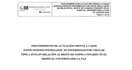 El protocolo interno de retirada del traje contra el ébola del Hospital La Paz