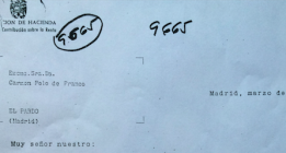 La carta de un funcionario a Carmen Polo de Franco en 1958 para que hiciera la declaración