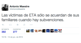 Un ejercicio sobre las víctimas de ETA, Twitter y el contexto