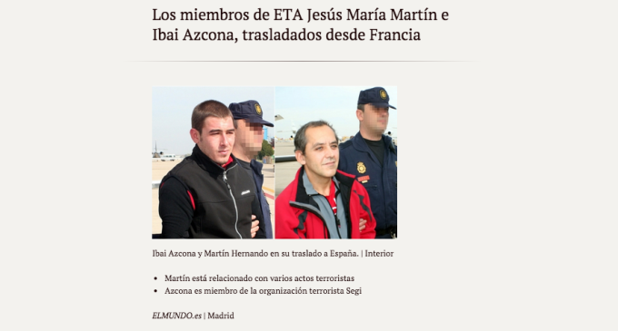 Los terroristas no tienen derecho a la presunción de inocencia