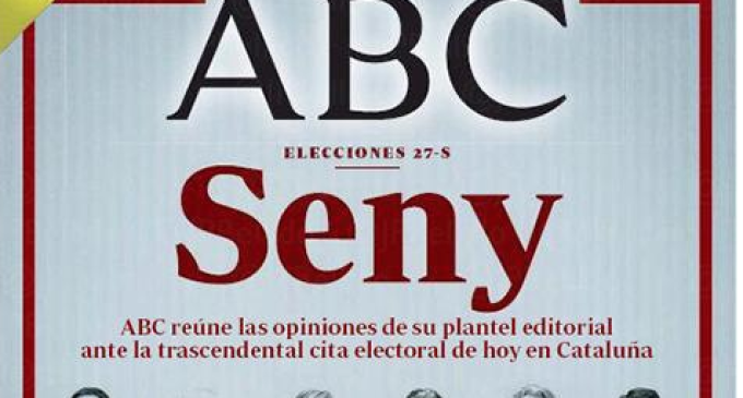 ABC pide seny llamando catetos y paletos a los independentistas