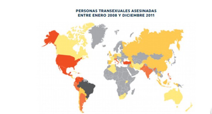 Más de 1.700 personas transexuales fueron asesinadas entre 2008 y 2014