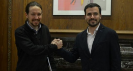 Pablo Iglesias y Alberto Garzón piden un gobierno de izquierdas