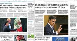 Los grandes medios coinciden: Pedro Sánchez culpable, Rajoy inocente