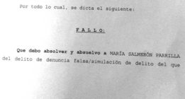 Así desmonta un juez una acusación de denuncia falsa