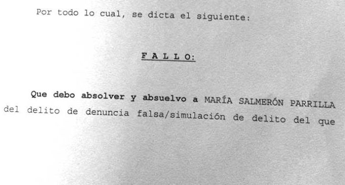 Así desmonta un juez una acusación de denuncia falsa