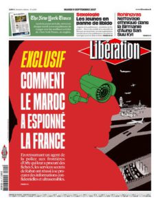 Portada del diario francés Libèration, 5 de septiembre de 2017.