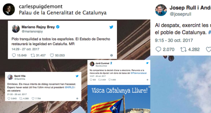 Y la política catalana se mudó a las redes