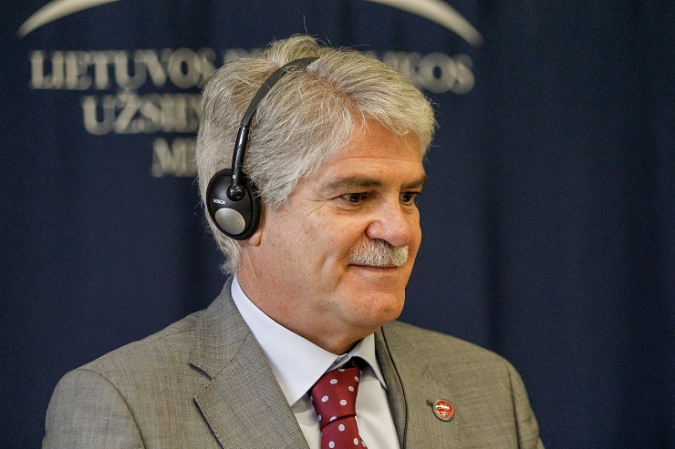 Alfonso Dastis, ministro de Asuntos Exteriores. Foto: Gobierno de Lituania.