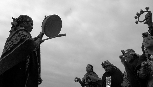 Ceremonia mapuche en Coquimbo, Chile. Foto: Viciovillano.