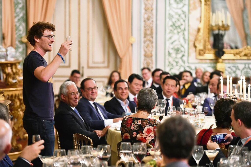 Paddy Crosgrave, responsable de la Web Summit, en una cena de gala en Lisboa 2018. WEB SUMMIT