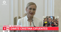 Cristina Cifuentes anuncia su dimisión: “Ha sido un privilegio ser presidenta”