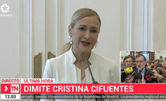 Cristina Cifuentes anuncia su dimisión: “Ha sido un privilegio ser presidenta”