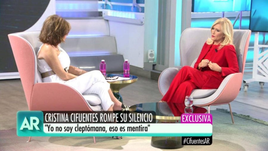 Cristina Cifuentes en el programa de Ana Rosa. 
