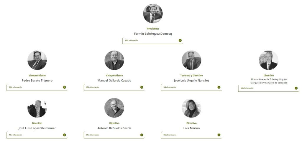 Algunos de los convocantes de la manifestación 20M Rural, la Junta Directiva de Alianza Rural.