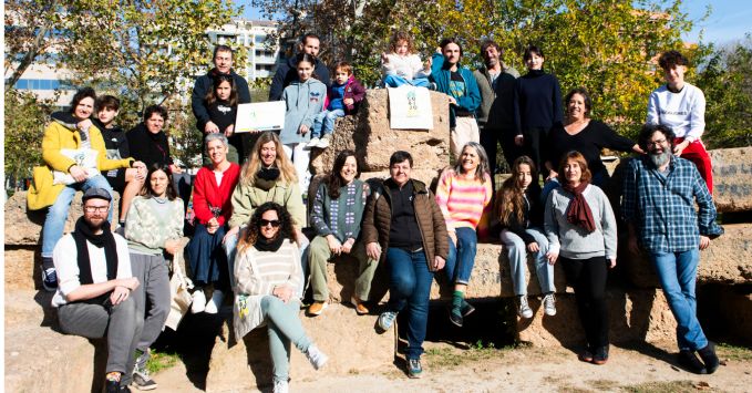 Miembros de la cooperativa de vivienda A Cobijo, de Zaragoza.