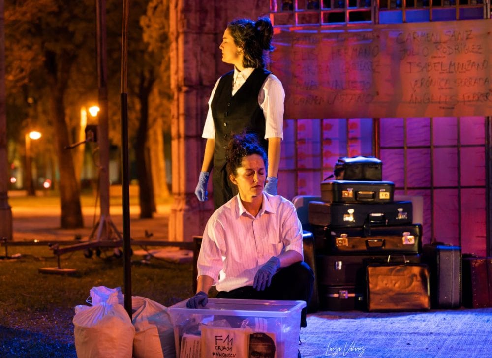 Representación de 'Federico. No hay olvido ni sueño: carne viva', en el Teatro del Barrio.