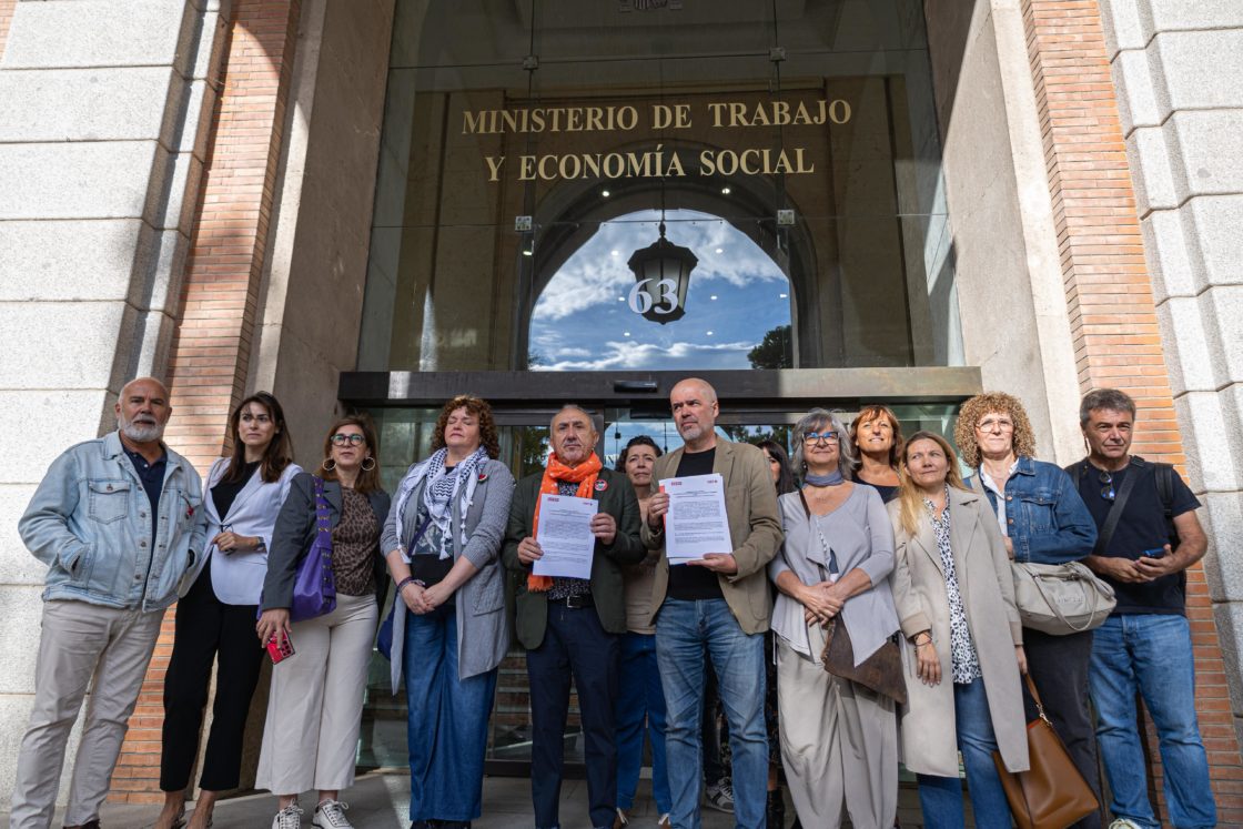 CCOO y UGT han convocado paros y movilizaciones contra el genocidio en Gaza este 15 de octubre. Foto: UGT